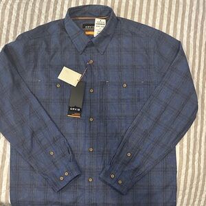 Orvis Heathered Blue Active Fit Shirt